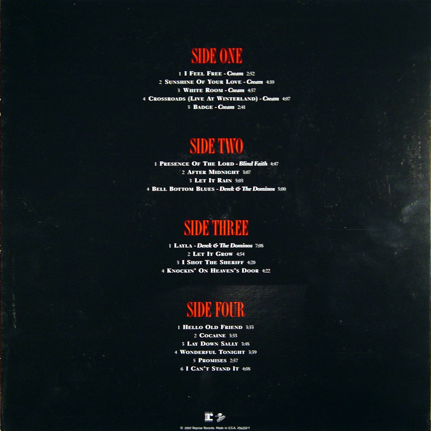 Eric Clapton The Complete Clapton 1966 1981 [lp ak in us]